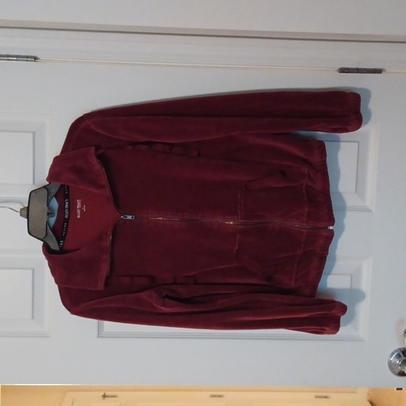 🌺Ellen Tracy Burgundy Activewear Top And Pants - Picture 13 of 16